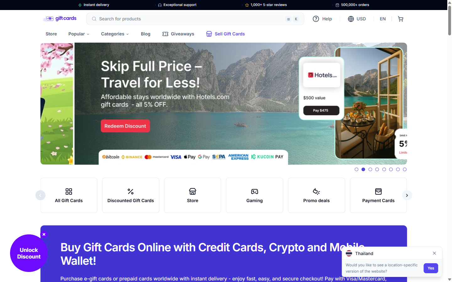 CoinGate gift card marketplace - spend crypto on Amazon, Netflix, Steam