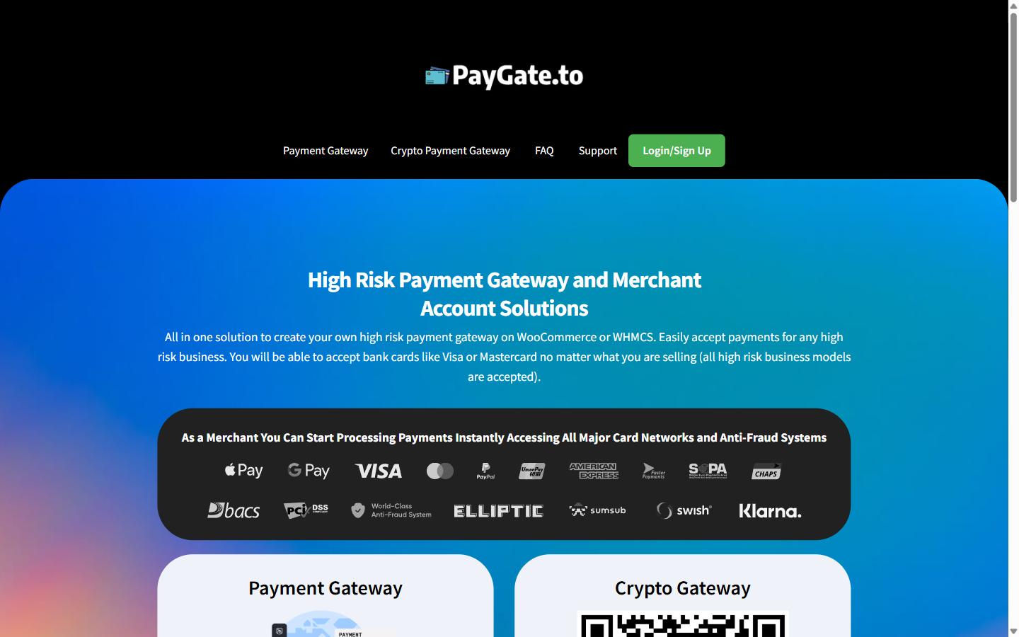 PayGate.to - zero registration crypto payment gateway